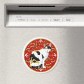Calico Cat Baroque Magnet (In Situ (Geschirrspüler))