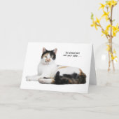 Calico Cat Birthday Card Karte (Gelbe Blume)