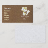 Calico Cat Business Card Visitenkarte (Vorne/Hinten)