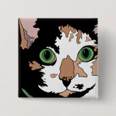 Calico Cat Button (Vorderseite)