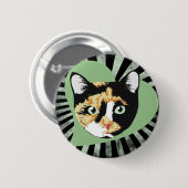 Calico Cat Button (Vorne & Hinten)