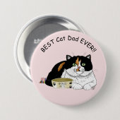 Calico Cat Button (Vorne & Hinten)