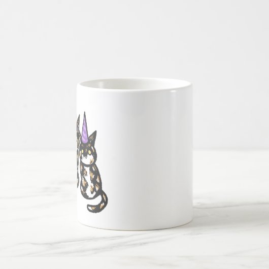 Calico Cat Celebration Mug Kaffeetasse (Mittel)
