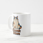 Calico Cat Chonk Mama Kaffeetasse (Vorderseite Links)
