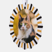 Calico Cat Christmas Ornament Karte (Links)