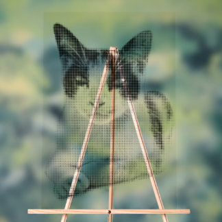 Calico Cat Comic Halftone Acrylschild