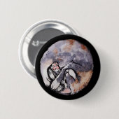 Calico Cat Cuddle Caturday Cats verdünnen Button (Vorne & Hinten)