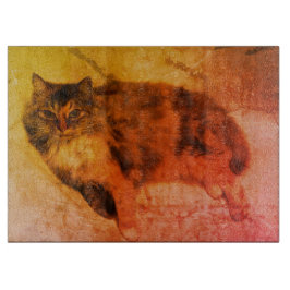 Calico Cat Cutting Board Schneidebrett