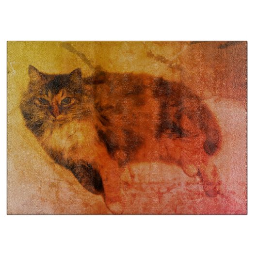 Calico Cat Cutting Board Schneidebrett (Vorderseite)