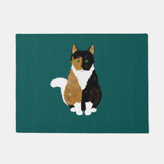 Calico Cat Door Mat Fußmatte (Vorderseite)
