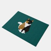 Calico Cat Door Mat Fußmatte (Schrägansicht)