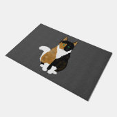 Calico Cat Doormat Fußmatte (Schrägansicht)