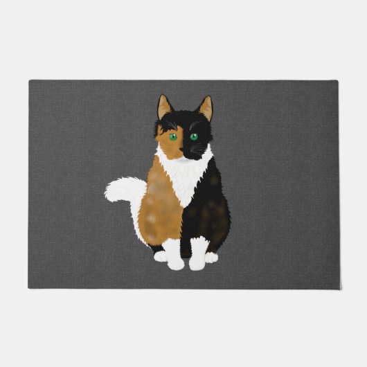 Calico Cat Doormat Fußmatte (Vorderseite)