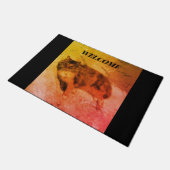 Calico Cat Doormat Fußmatte (Schrägansicht)