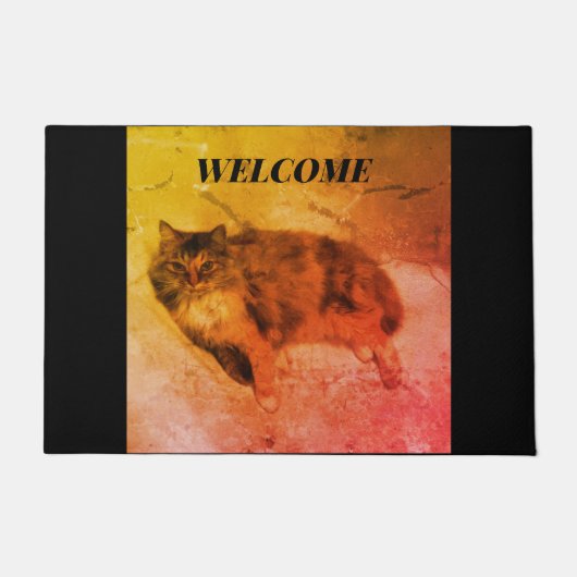 Calico Cat Doormat Fußmatte (Vorderseite)