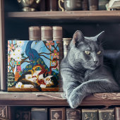 Calico Cat Dragon Red Fliese