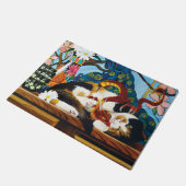 Calico Cat Dragon Red Fußmatte (Schrägansicht)