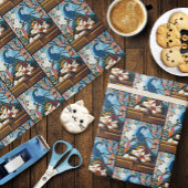 Calico Cat Dragon Red Geschenkpapier