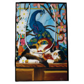 Calico Cat Dragon Red Mittlere Geschenktüte (Vorderseite)