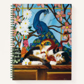 Calico Cat Dragon Red Notizblock (Vorderseite)