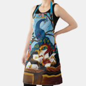 Calico Cat Dragon Red Schürze (InSitu)