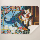 Calico Cat Dragon Red Sherpadecke (Vorderseite (Horizontal))