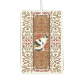 Calico Cat Extravagant Red and Gold Design Autolufterfrischer (Vorderseite)