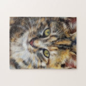 Calico Cat Face Art Puzzle (Horizontal)