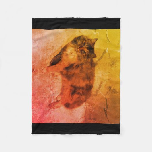 Calico Cat Fleece Blanket (Vorderseite)