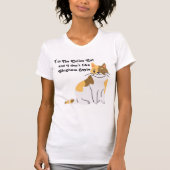 Calico Cat Gingham Dog Spoof T-Shirt (Vorderseite)