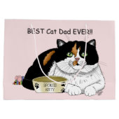 Calico Cat Große Geschenktüte (Rückseite)