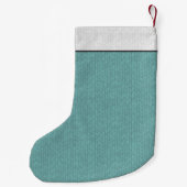 Calico Cat hanging on | Funny Cat Holiday Xmas Kleiner Weihnachtsstrumpf (Rückseite)