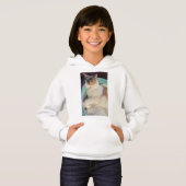 Calico Cat in Cat Bed Hoodie (Vorne ganz)