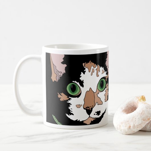 Calico Cat Kaffeetasse (Mit Donut)