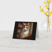 Calico Cat Karte (Gelbe Blume)