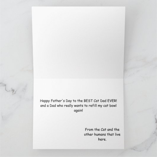 Calico Cat Karte (Innenseite)