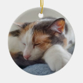 Calico Cat Keramik Ornament (Vorne)