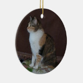 Calico Cat Keramik Ornament (Rechts)