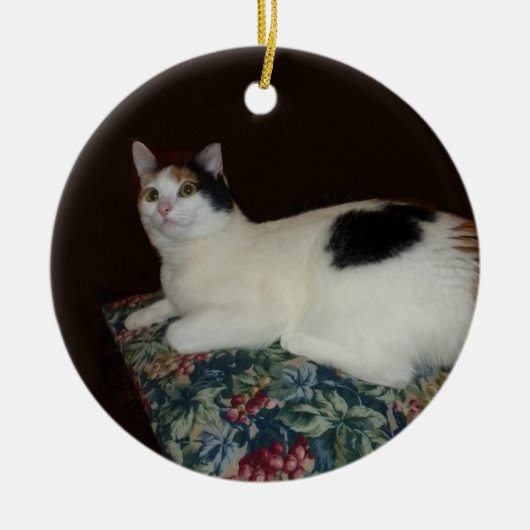 Calico Cat Keramikornament (Vorne)