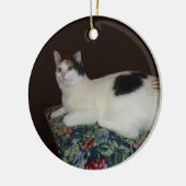 Calico Cat Keramikornament (Links)