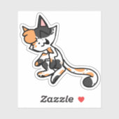 Calico Cat Laptop Sticker (Blatt)