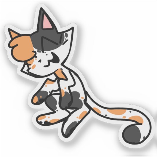 Calico Cat Laptop Sticker (Vorderseite)