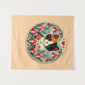 Calico Cat Liebe Wandteppich (Vorderseite (Horizontal))