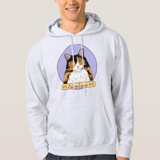 Calico Cat Lover Hoodie (Vorderseite)