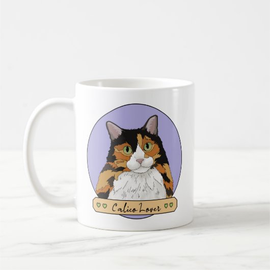 Calico Cat Lover Kaffeetasse (Links)