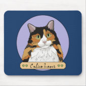 Calico Cat Lover Mousepad (Vorne)