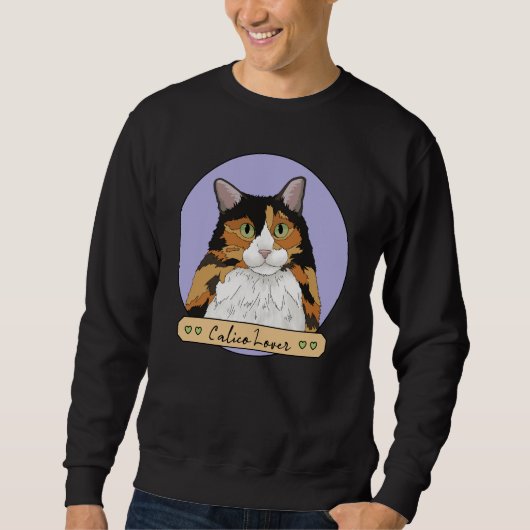 Calico Cat Lover Sweatshirt (Vorderseite)