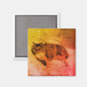 Calico Cat Magnet (Vorderseite/Rückseite)