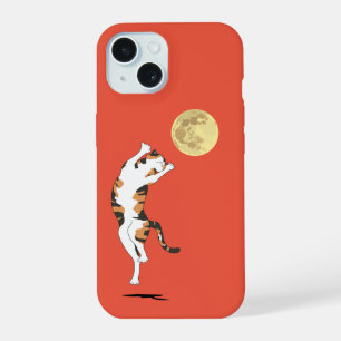 Calico Cat Moon Dancing Case-Mate iPhone Fall 15 Hülle