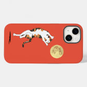Calico Cat Moon Dancing Case-Mate iPhone Fall Hülle (Rückseite (Horizontal))